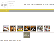 Tablet Screenshot of londoncourthotel.com